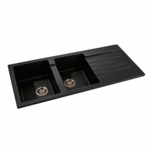 HM202301- 2 Bowl Granite Sink For Kitchen
